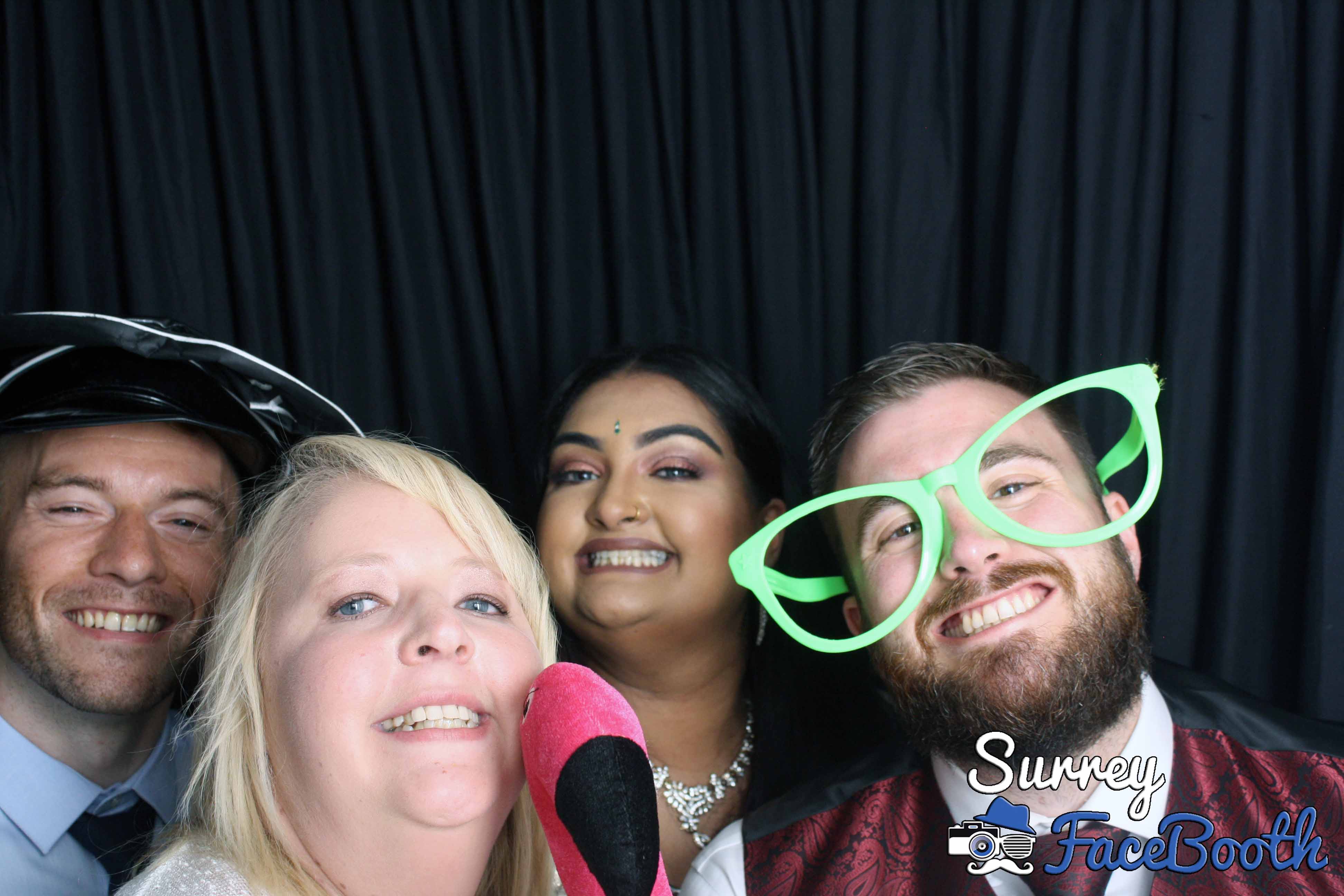 Lisa and Nish's Wedding | View more photos from the event at galleries.surreyfacebooth.co.uk/u/Surrey-FaceBooth/Lisa-and-Nishs-Wedding